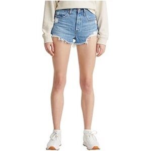 LEVI'S 501 High Rise Cut Off Jean Shorts